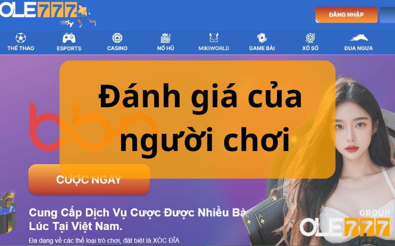 Đánh giá của người chơi về OLE777 bet