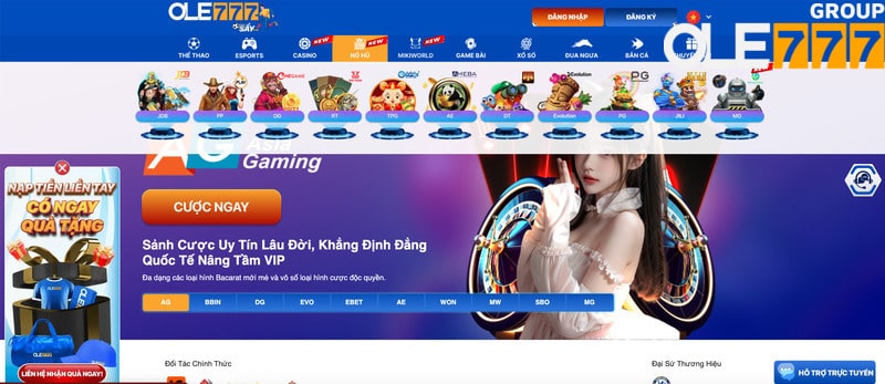 Hàng trăm game cược dành cho mọi thành viên Ole777